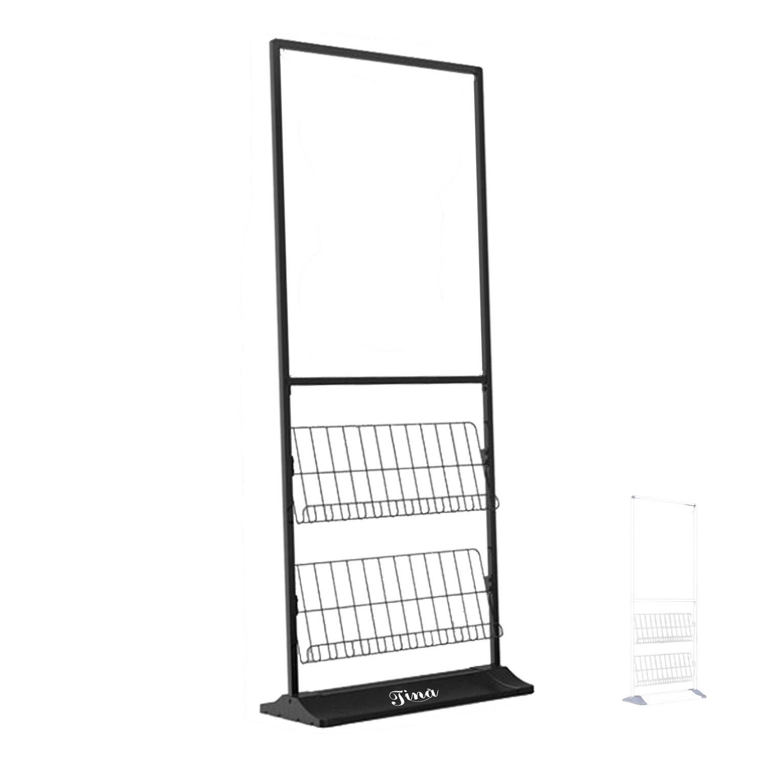 Floor Standing Brochure Display Rack Metal 2