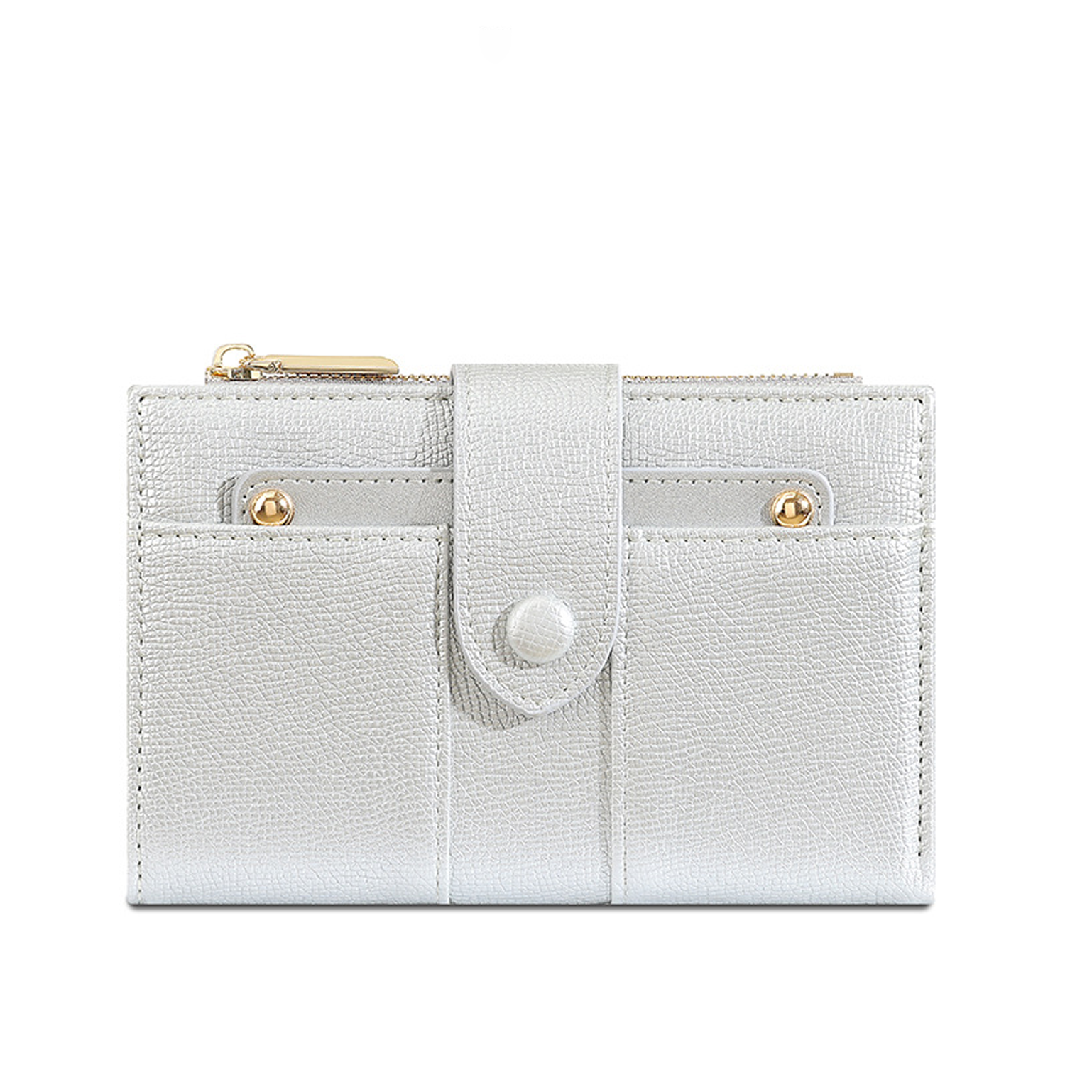 Stylish Women's PU Wallet - Foldable Card & Coin Holder 7