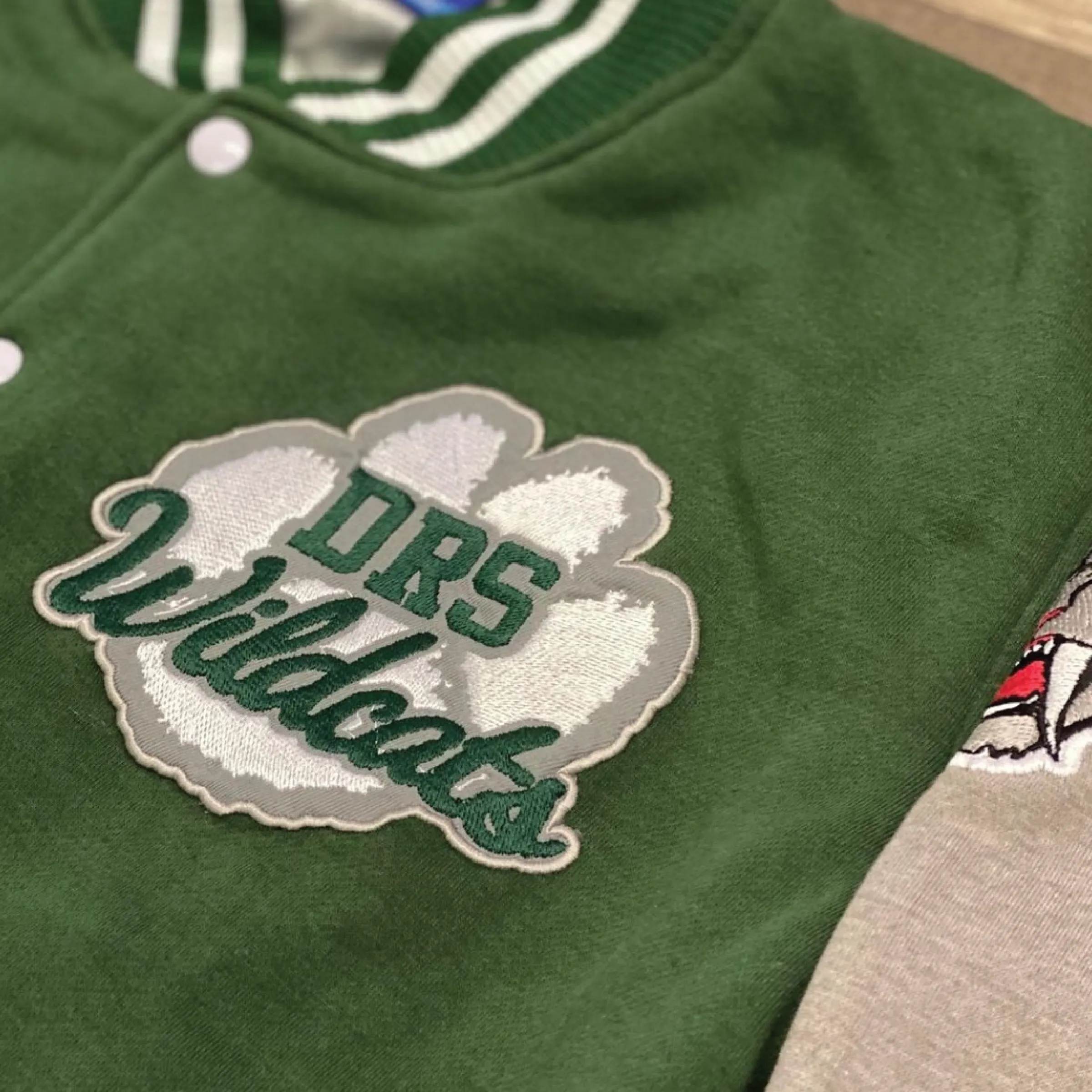 Cotton Fleece Varsity Jacket With No Lining 4