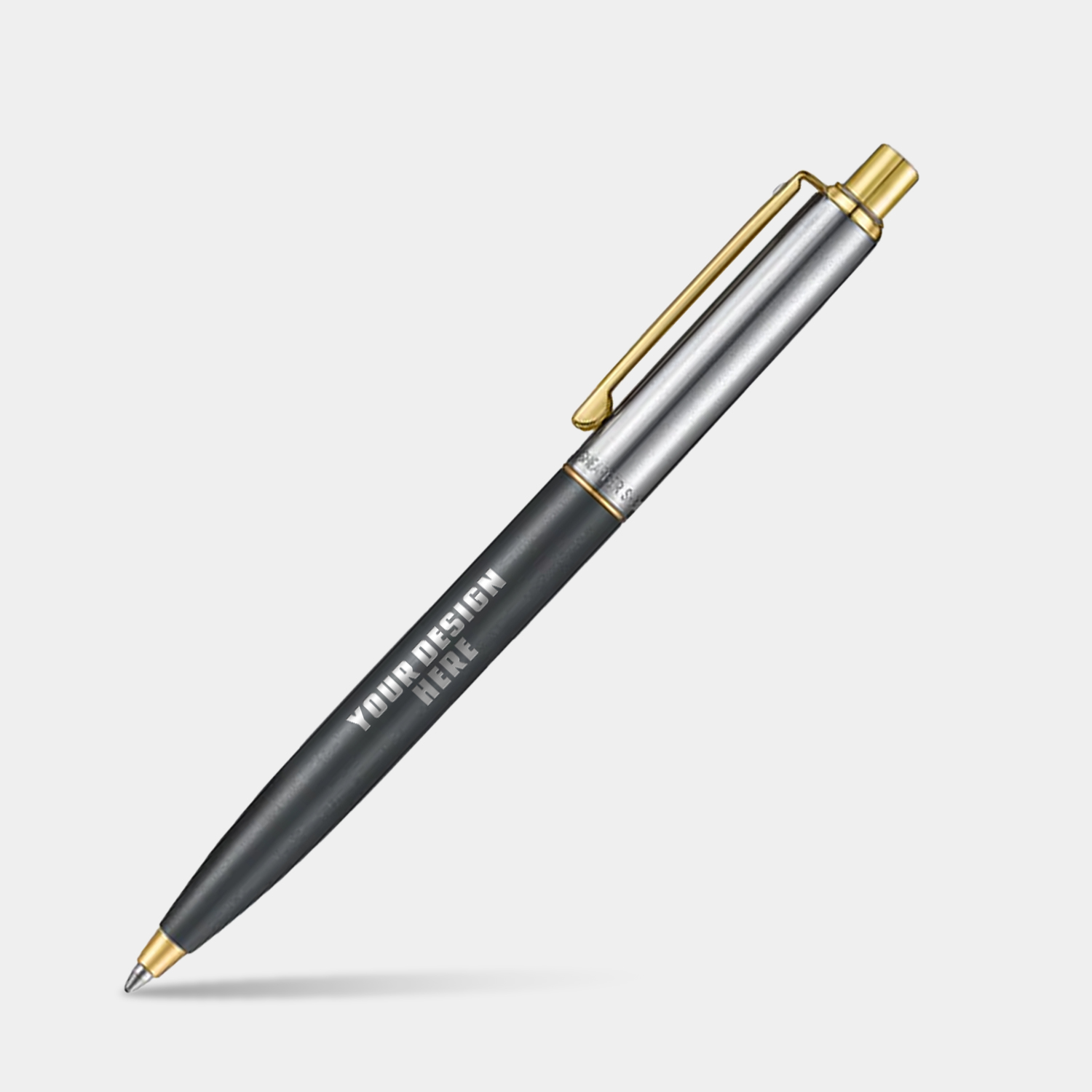 SHEAFFER® Sentinel Metal 334 Matte Black Gold Trim Executive Ballpoint Pen w/ Gift Box 2