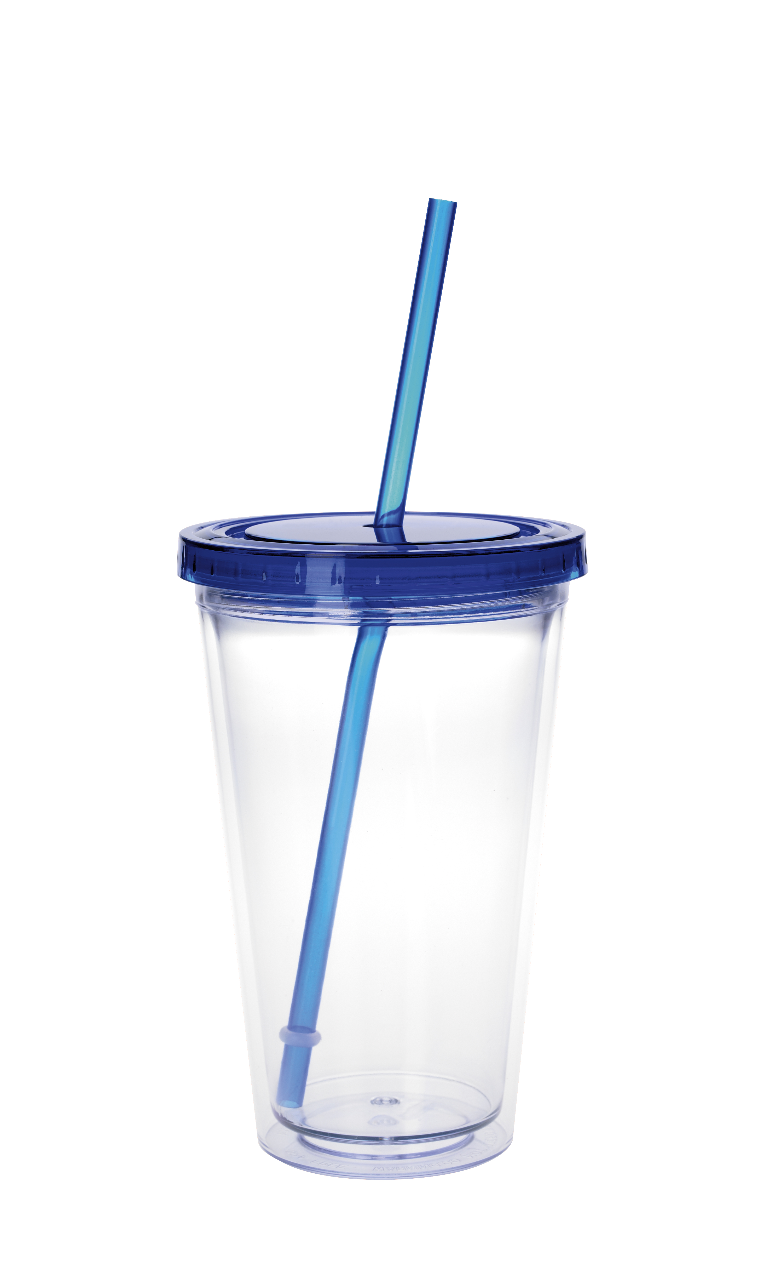 Good Value™ Clear Tumbler with Colored Lid - 18 oz. 68