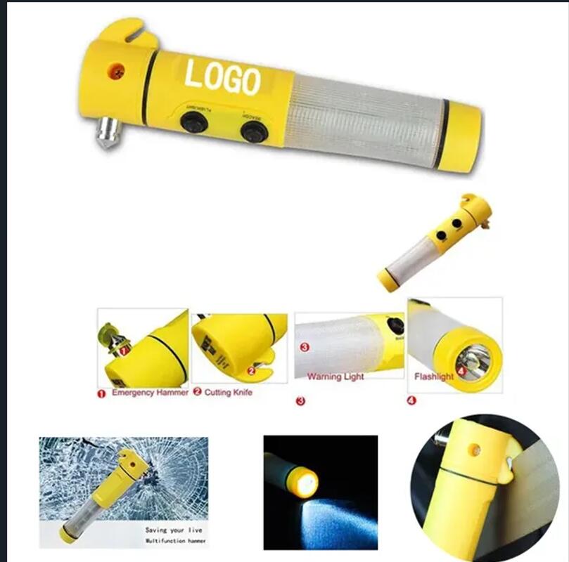 Emergency LED Flashlight Auto Safety Hammer 3