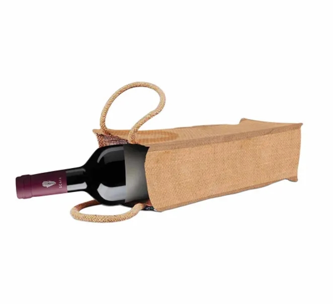 Jute Wine Bags - Non Printed 4