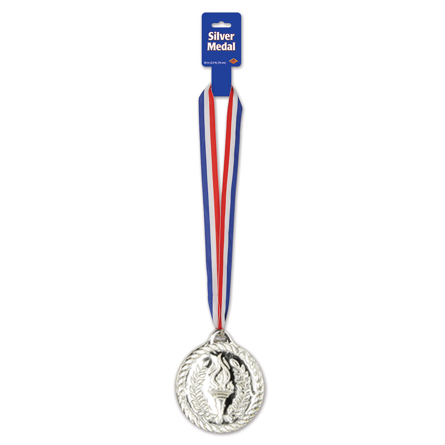 Silver Medal With Ribbon