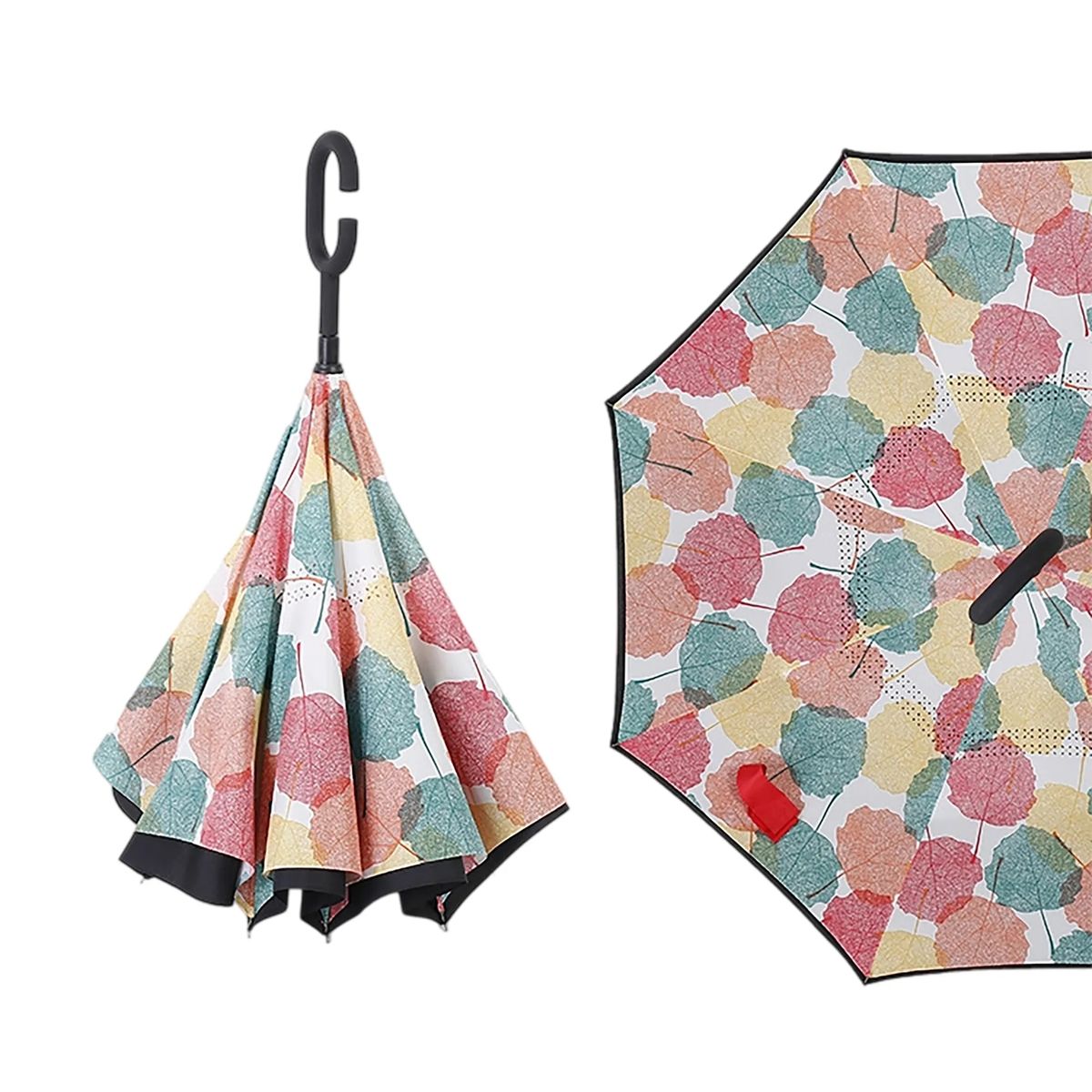 Portable Nylon Reverse Folding Umbrella for Outdoor Use 18
