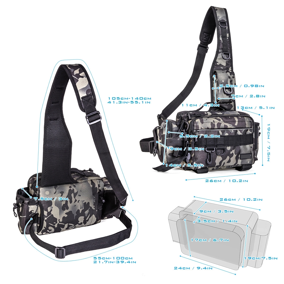 Outdoor Fishing Storage Pack 4