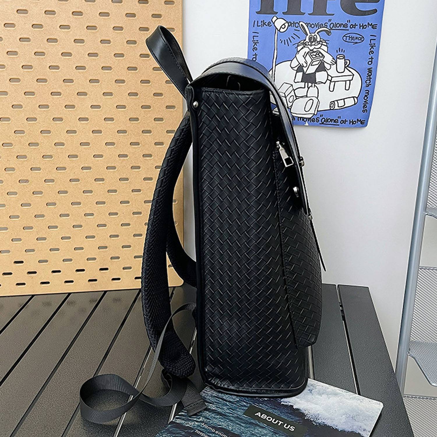 Large PU capacity business backpack 7