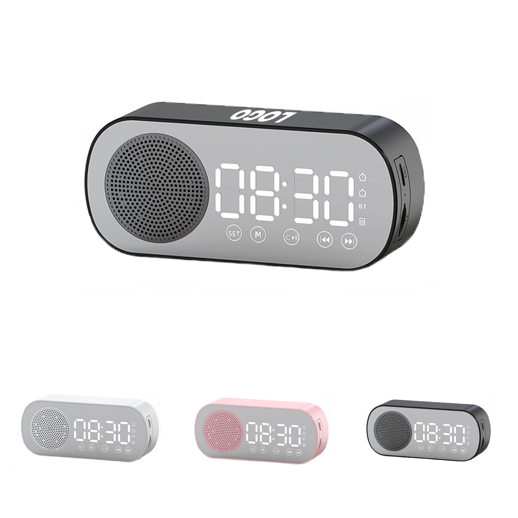 Bluetooth Speaker with Digital Alarm Clock 1