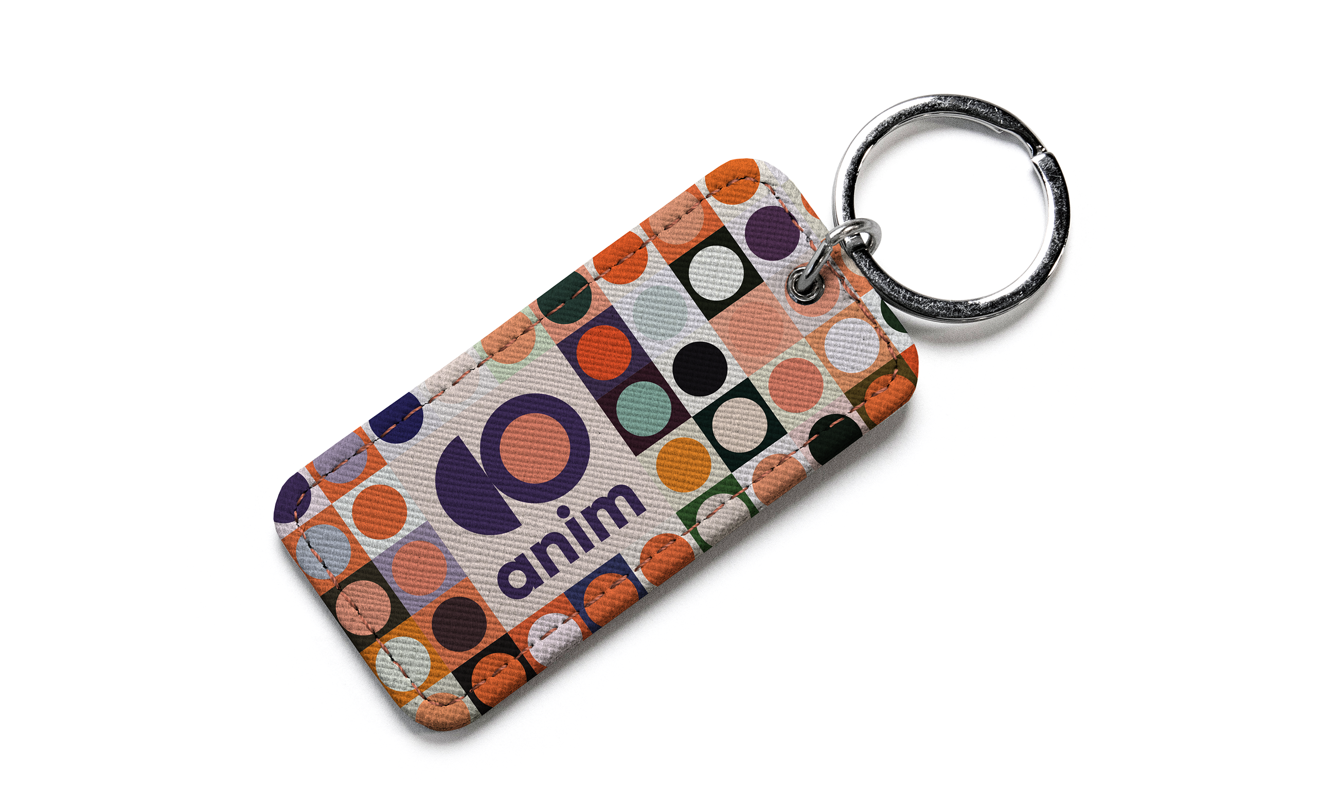 LVL Vegan Leather Rectangle Keychain