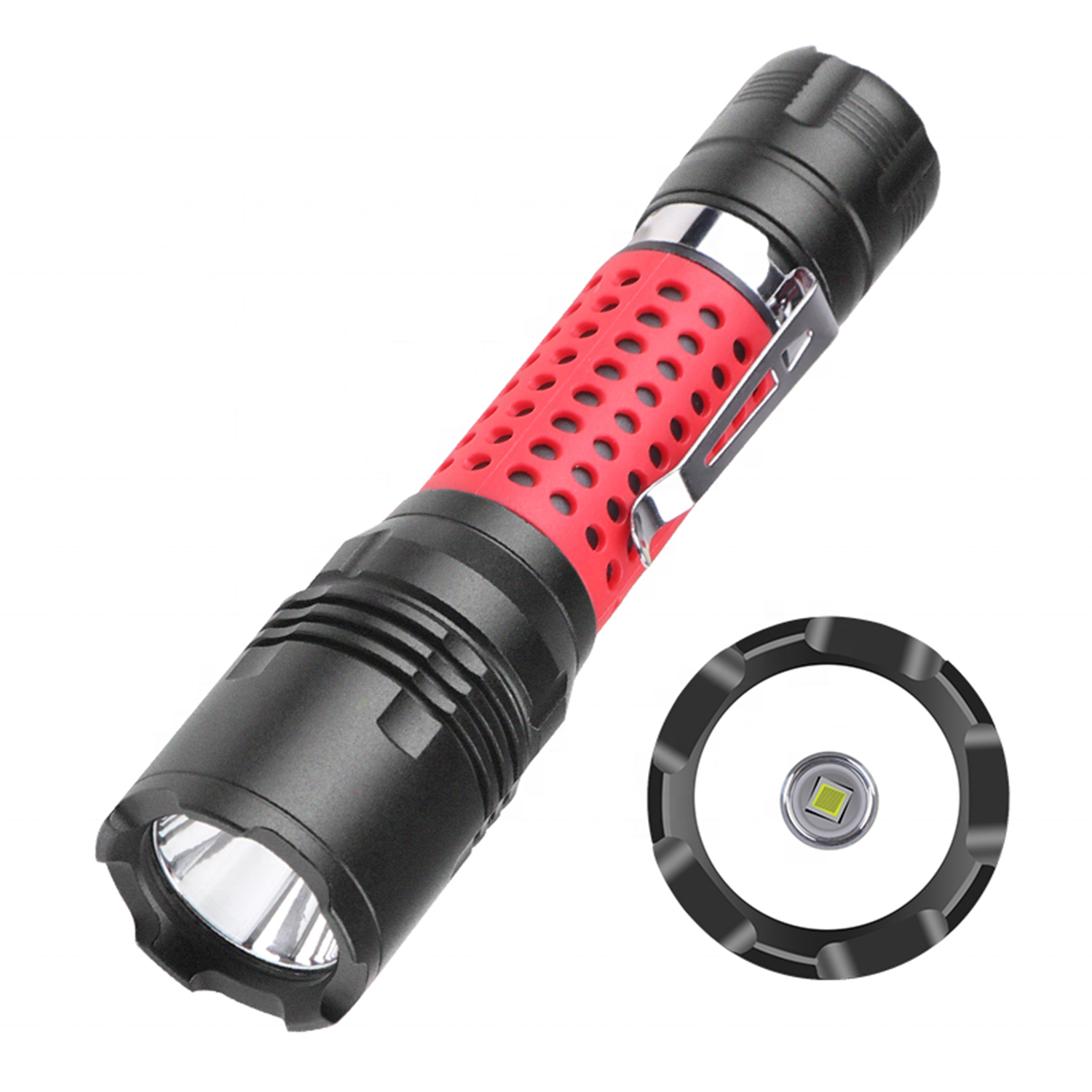 Multi-Function Zoom LED Flashlight - Compact & Rechargeable 2