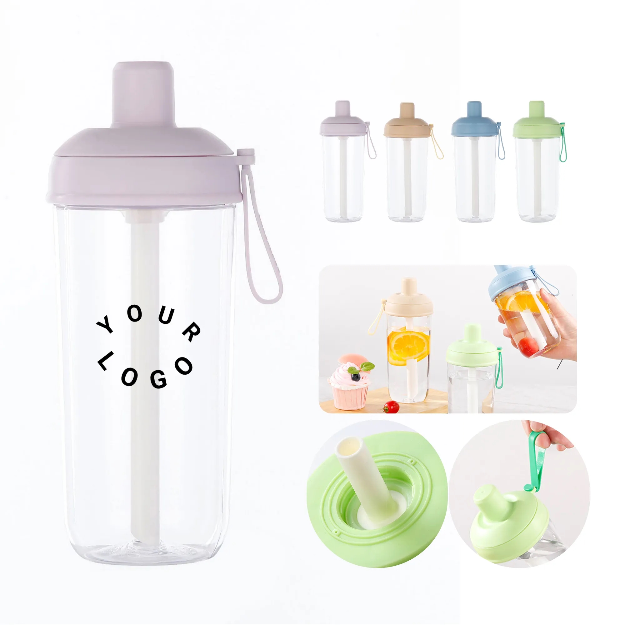 Eco Friendly Straw Cup with Portable Carry Handle 1