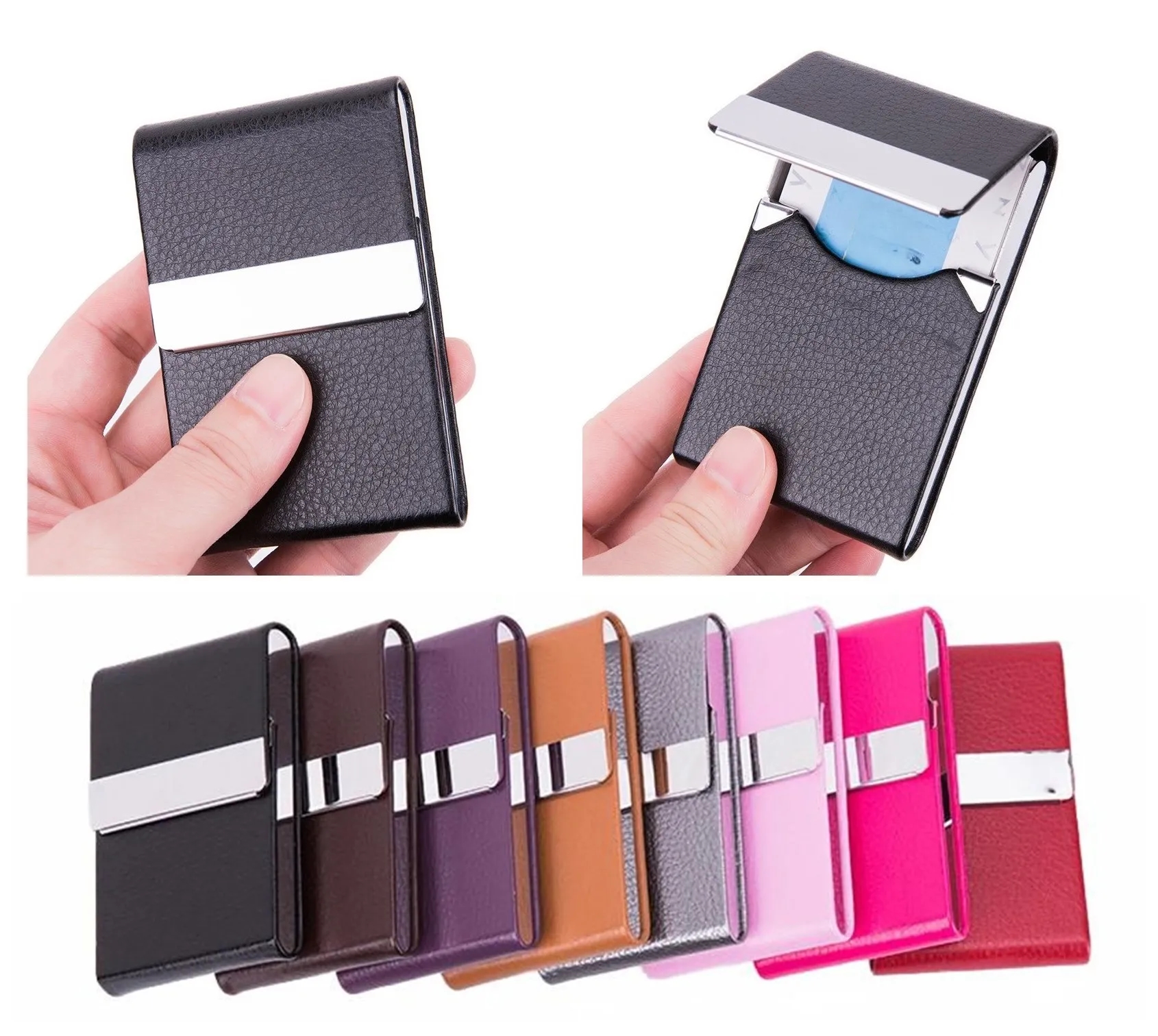 Magnetic Buckle Stainless Steel ID Case 3