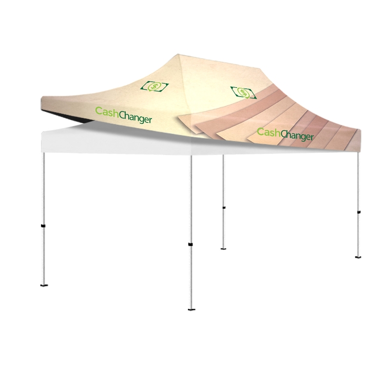 10' x 15' Double-Layer Tent Canopy Cover - canopy graphic Full Bleed Dye-Sublimation 1
