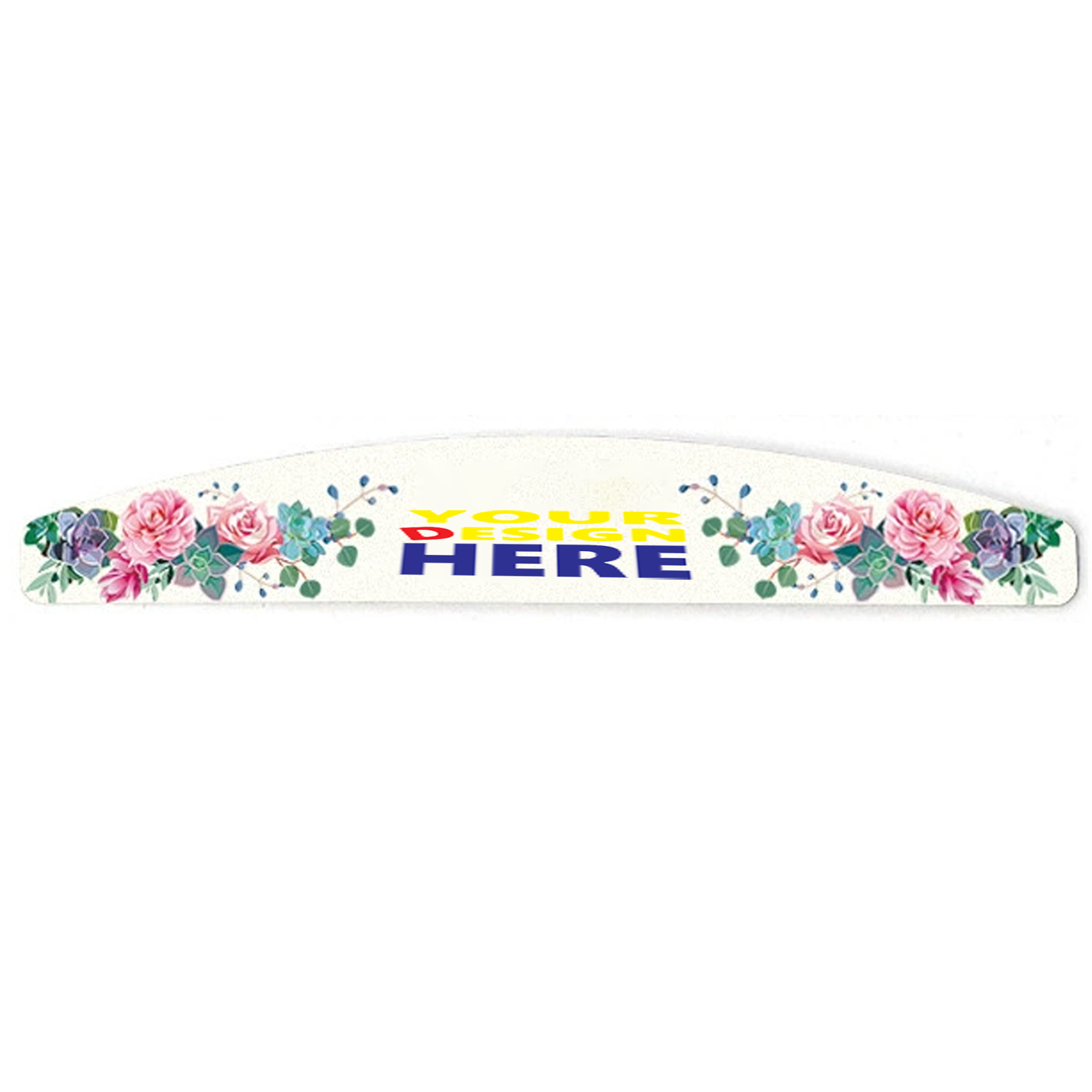 Custom Full Color White Sandpaper Nail Files 3