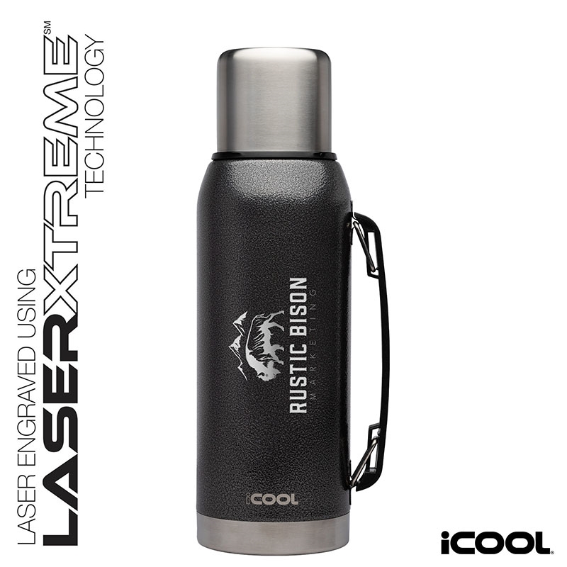 iCOOL® Silverton 34 oz. Double Wall, Stainless Steel Water Bottle 13