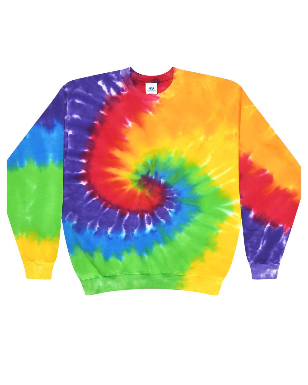 Unisex Tie-Dyed Fleece Crewneck Sweatshirt - 8100 19