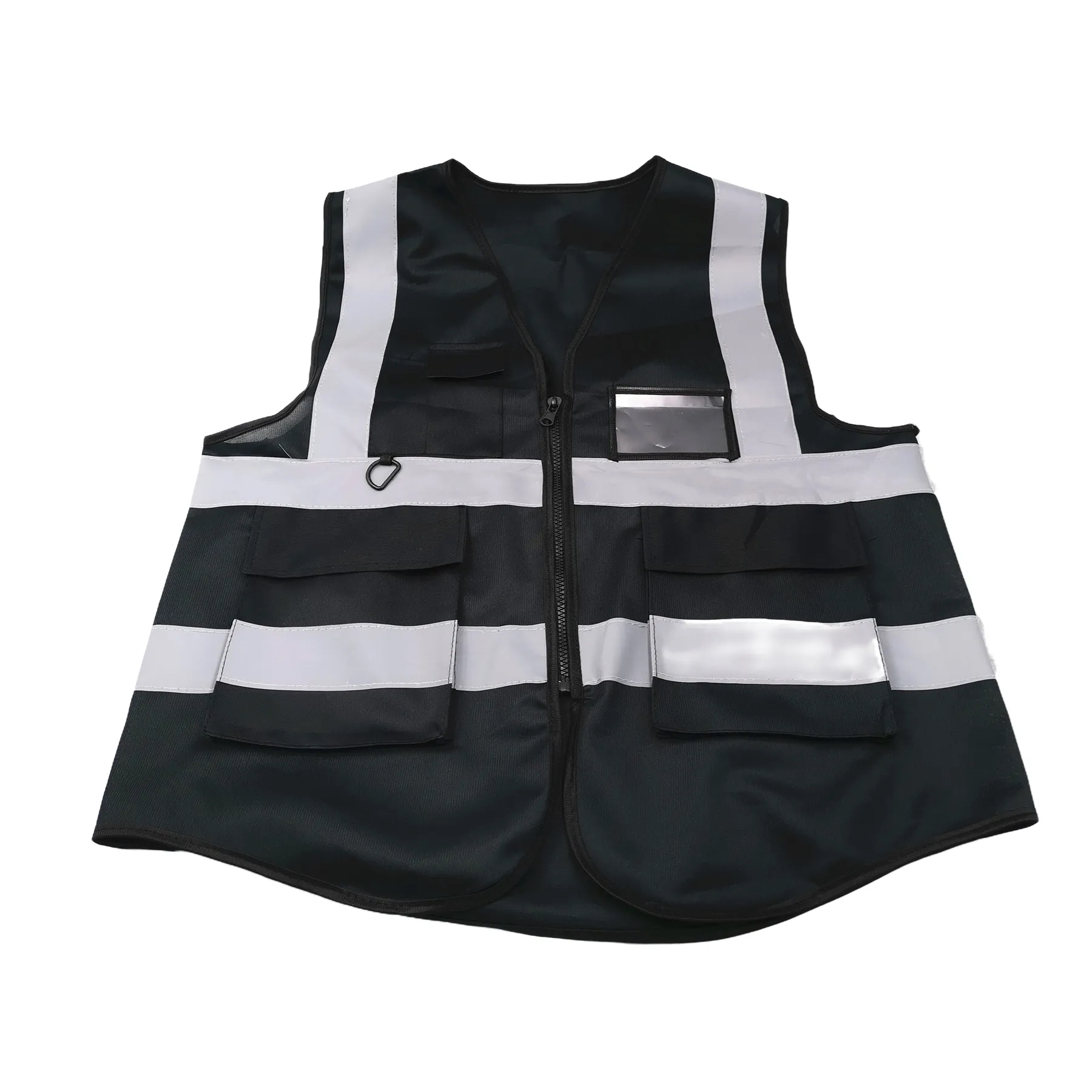 High Visibility Zipper Front Reflective Safety Vest 6
