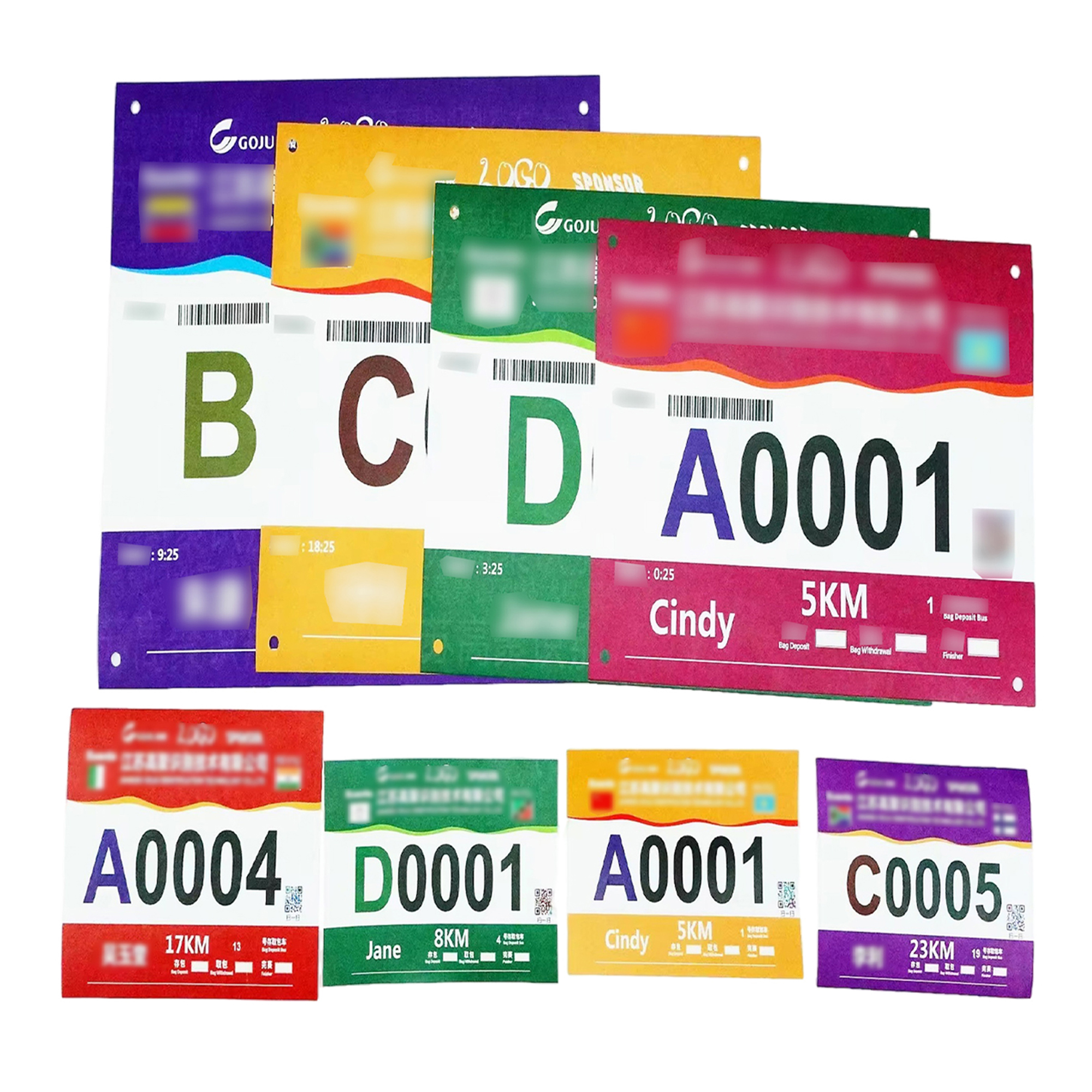 Tyvek Race Bibs for Marathons & Sports Events MOQ50 2