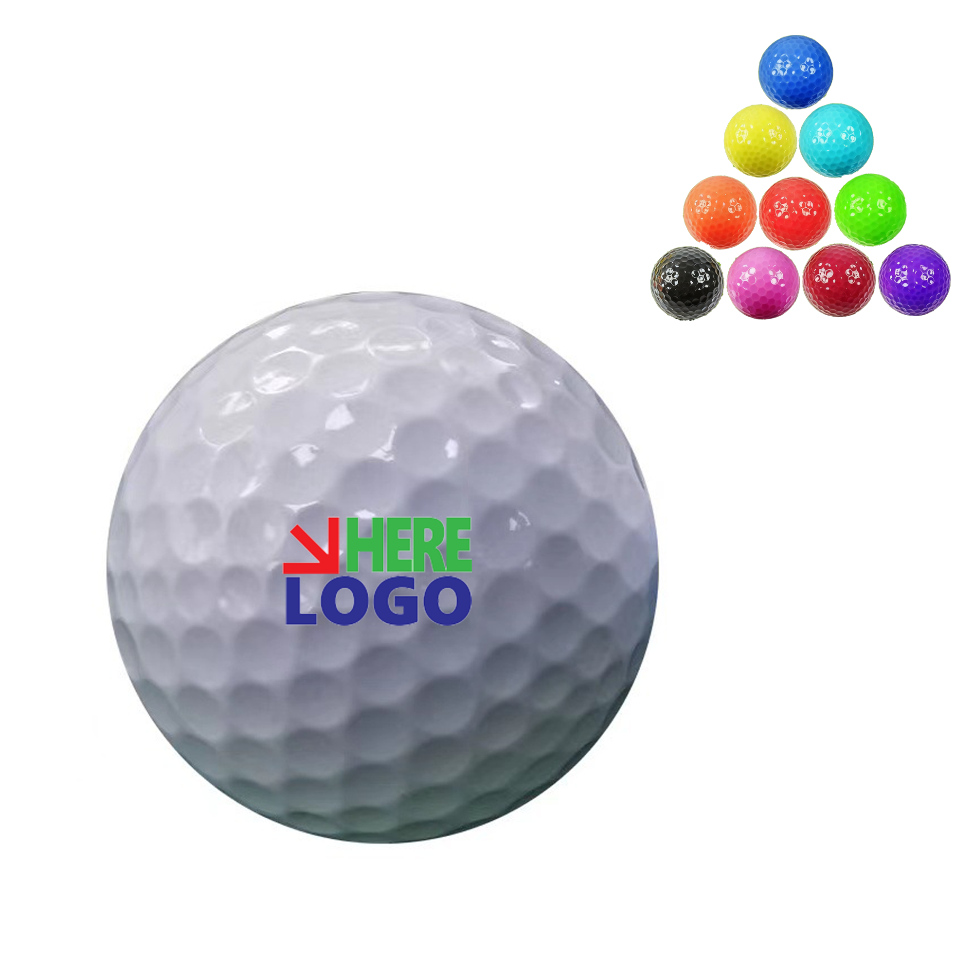 Customized LOGO Golf Balls 1