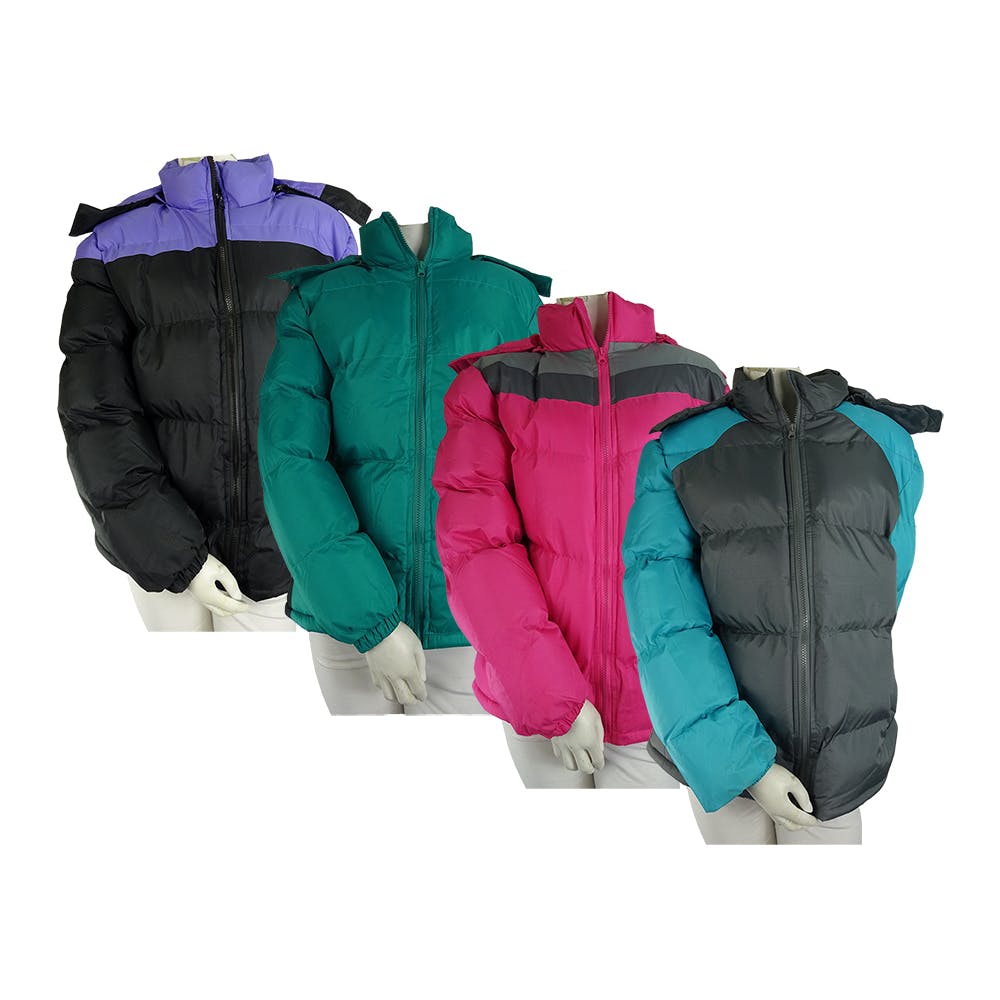 Women's Puffer Jacket - Assorted Colors S-2X 1