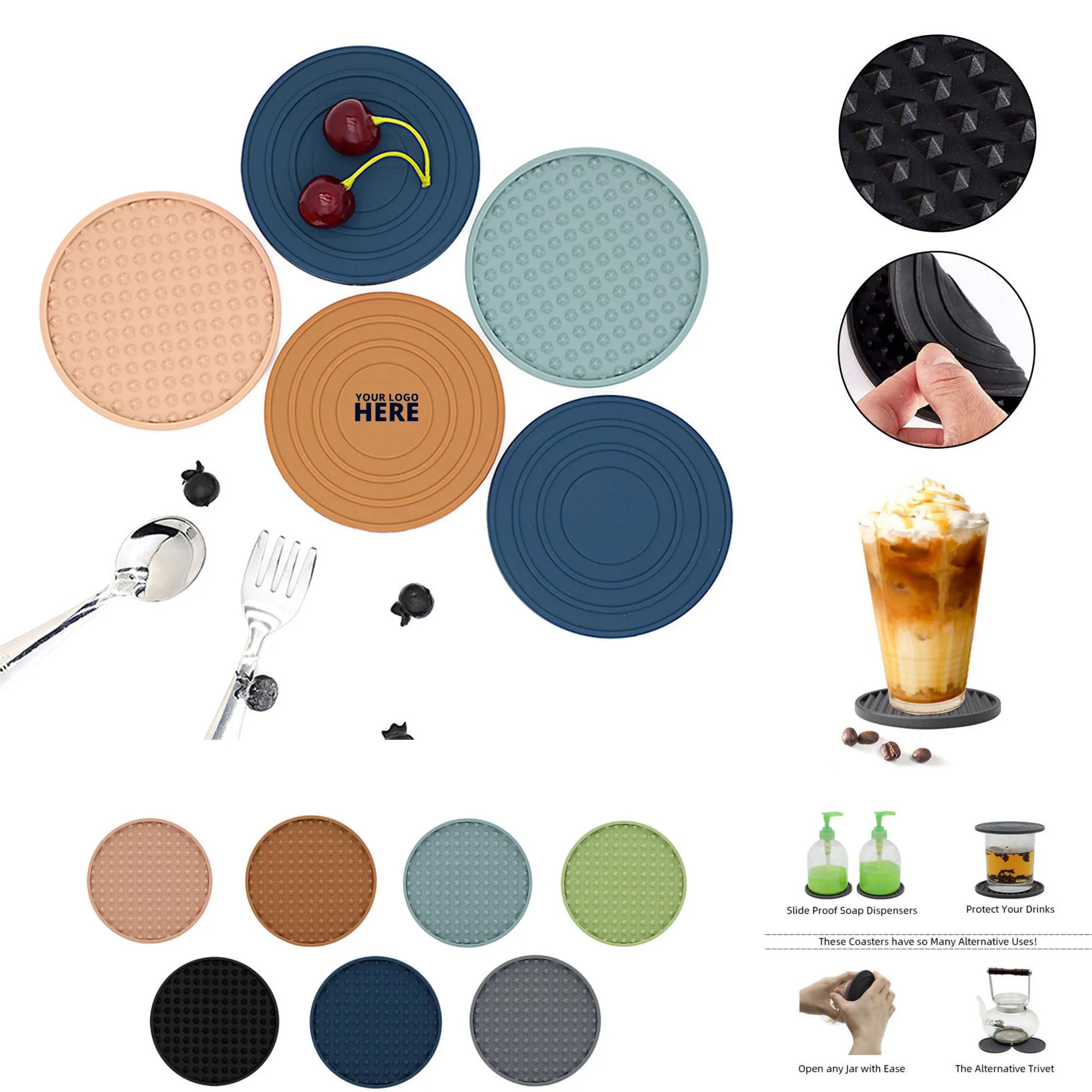 Silicone Drink Coaster For Tabletop Protection 4