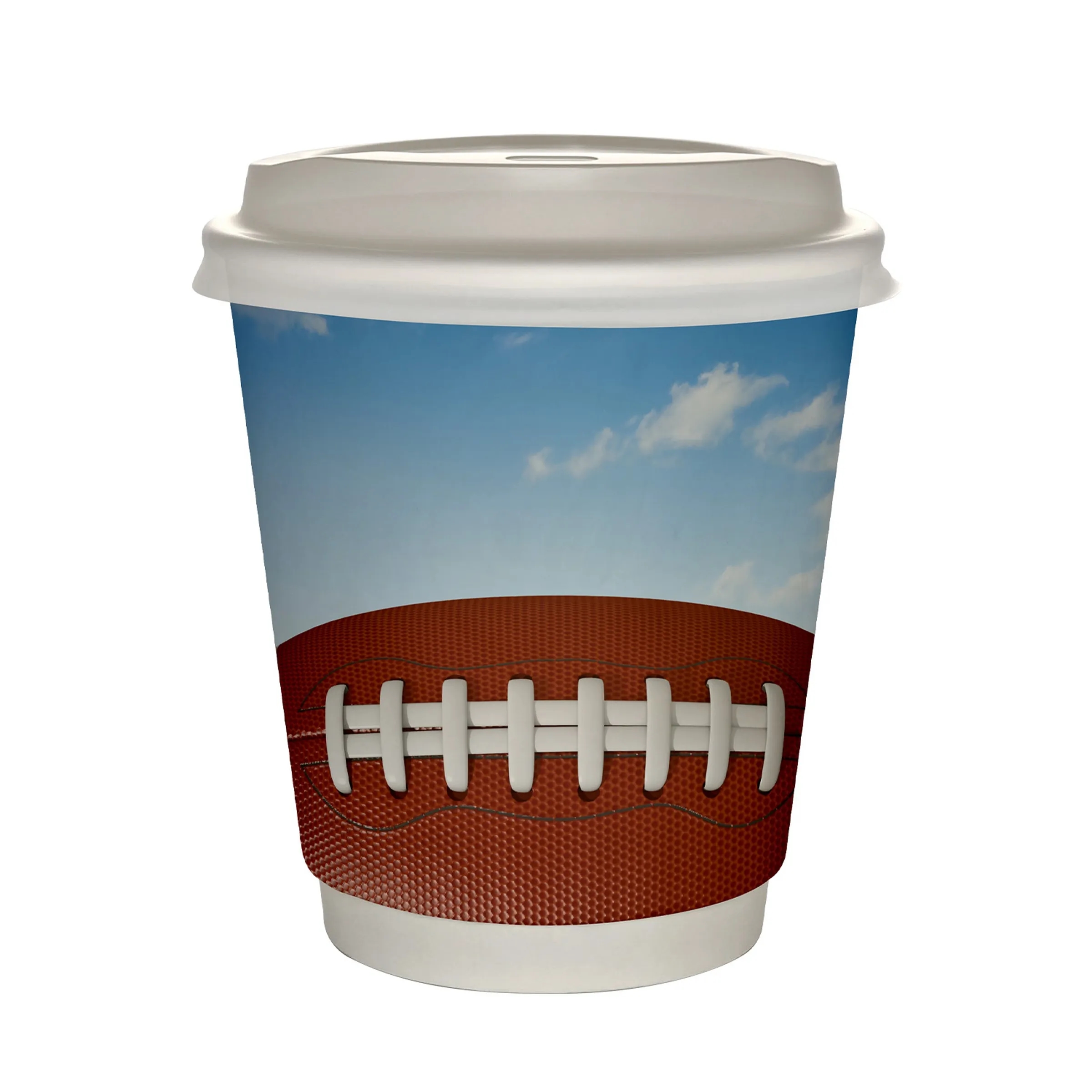 10 oz Full Color Sporty Paper Cup With Lid 5