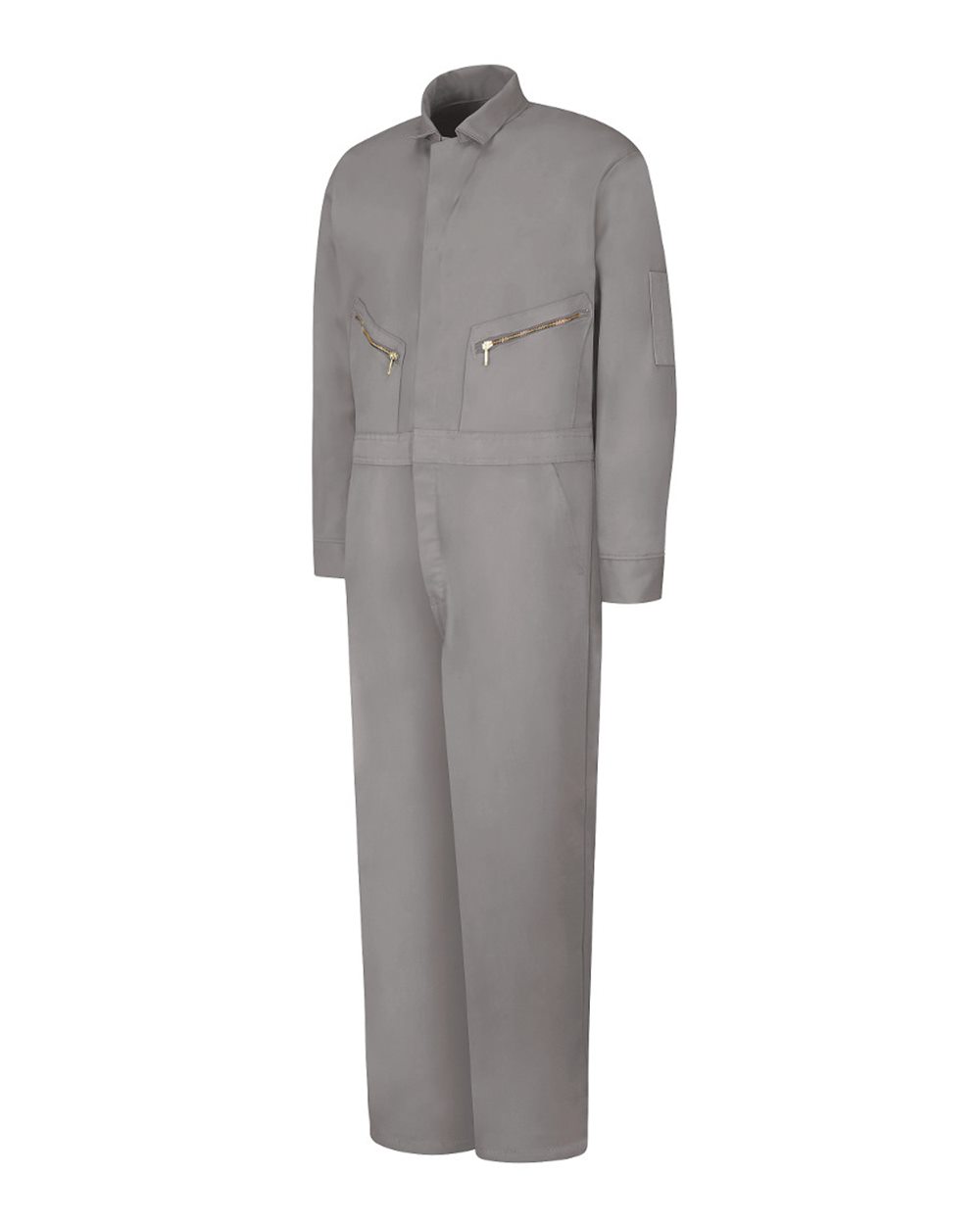 Zip-Front Cotton Coverall Tall Sizes