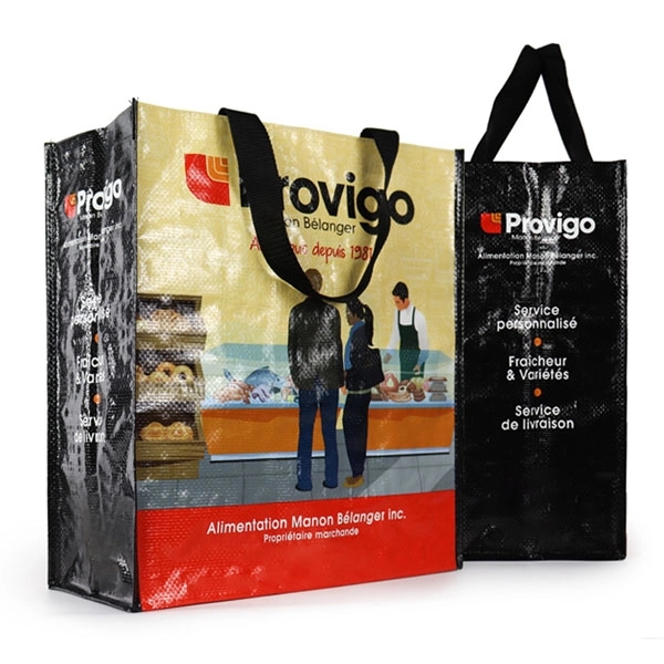 Custom Laminated PP Woven Shopping Bag - 9.5 " x 7 " x 11 " 1