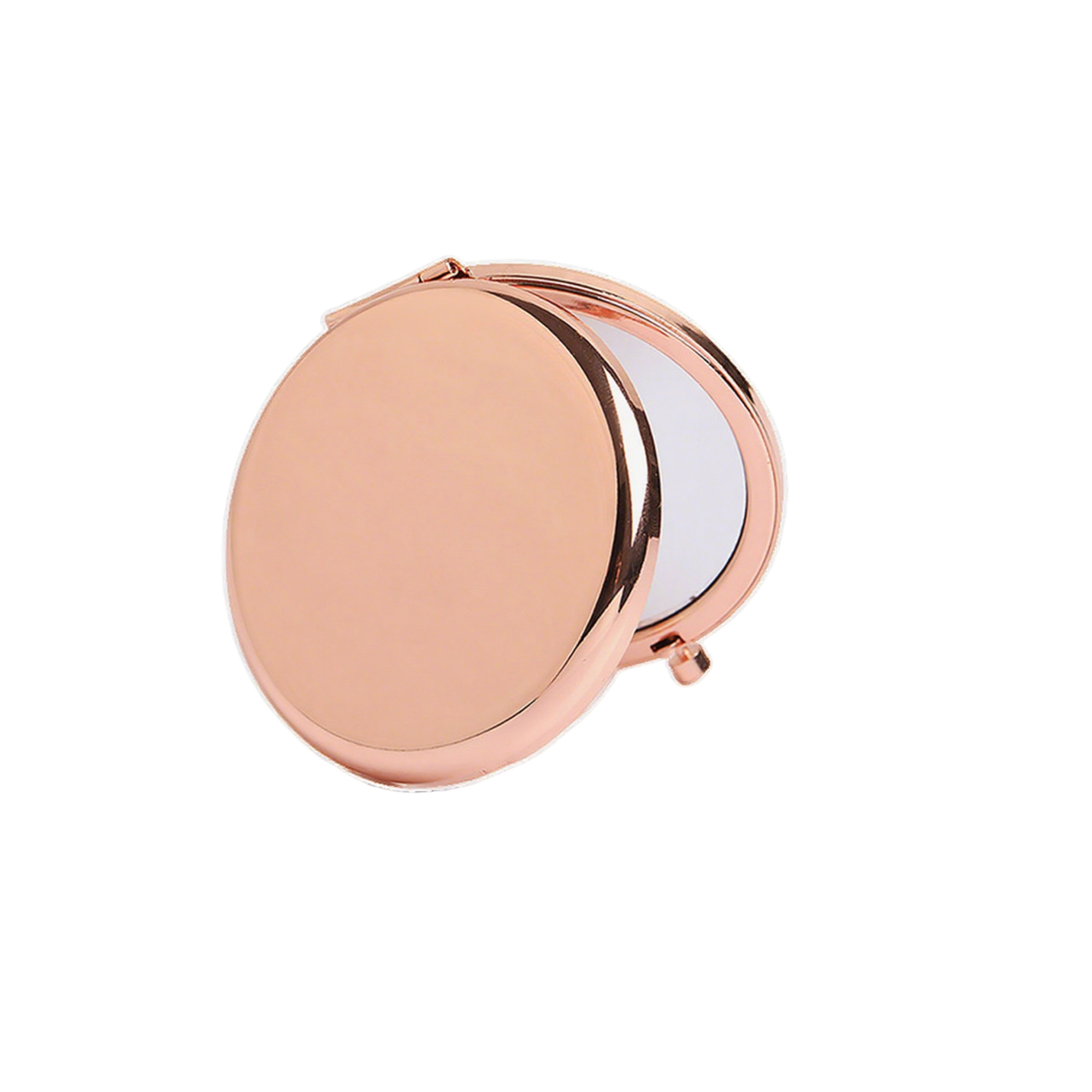 Dual Sided Folding Pocket Mirror With Magnifier 2.6" 7