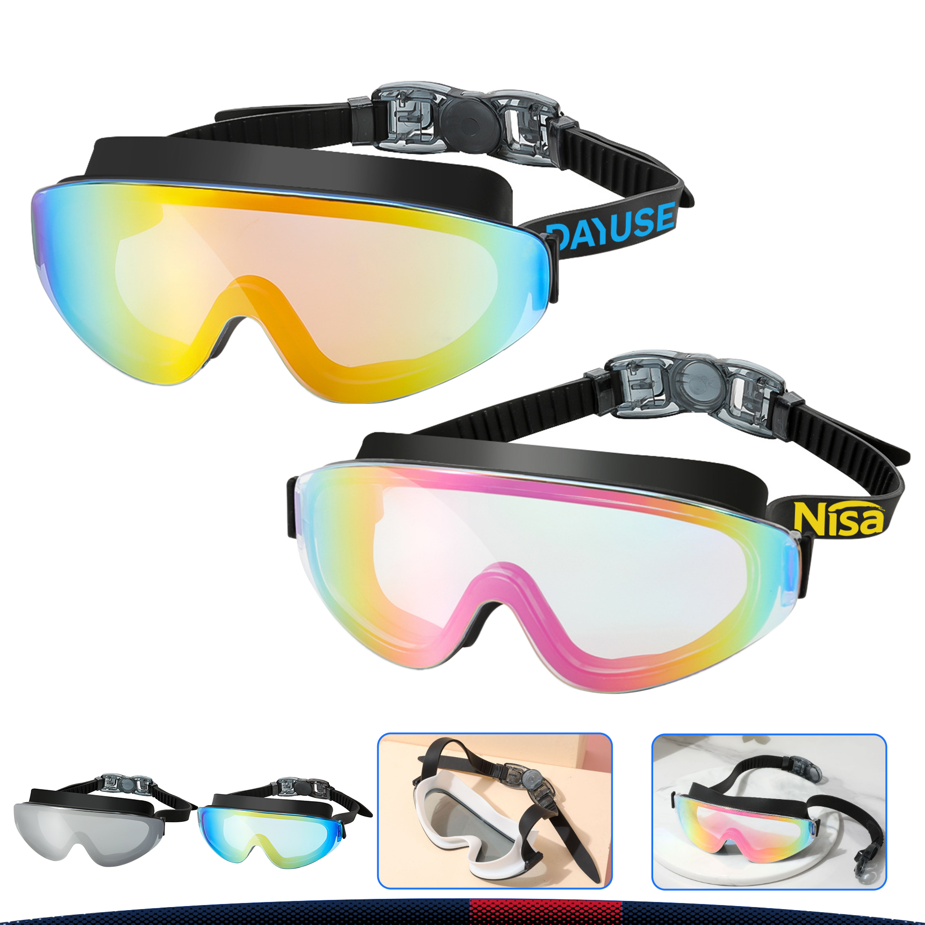 Risan Swimming Goggles 3