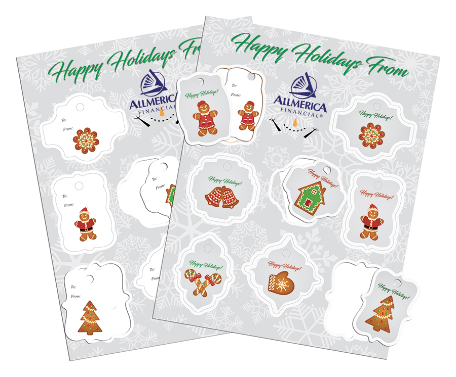 2 Sided Holiday Gift Tags 1