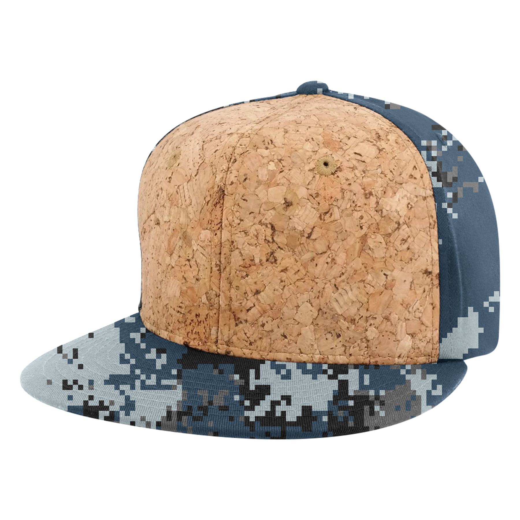 Cotton Flat Visor Cork Caps 16