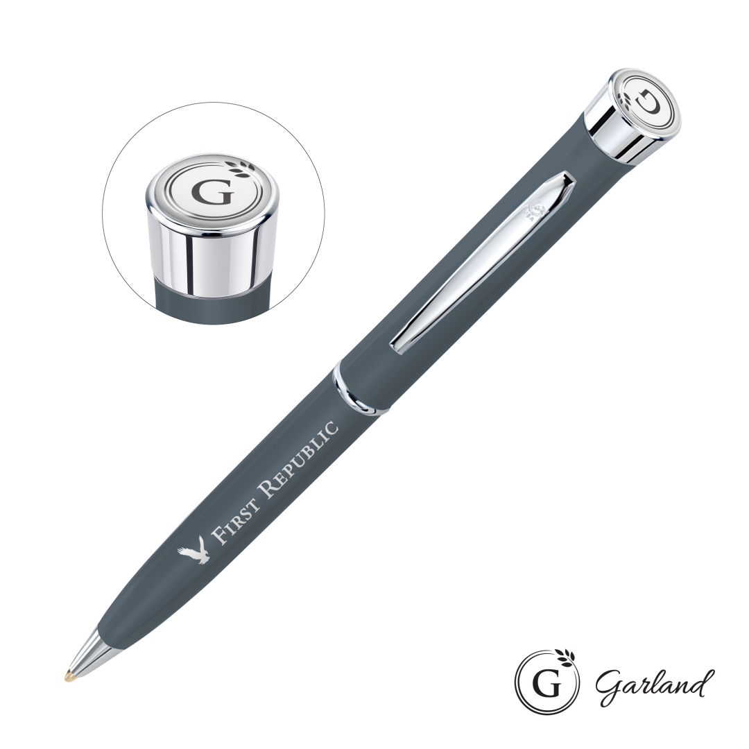 Garland® Color Matte Twist Ballpoint Pen - Chrome 15
