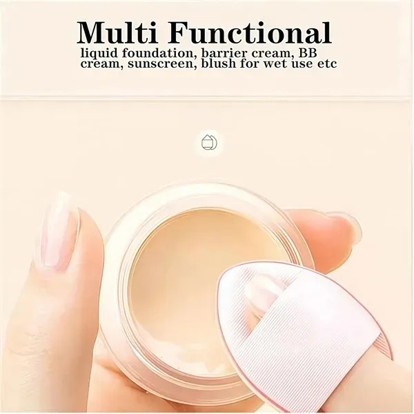 Soft Triangle Mini Makeup Puff with Finger-Friendly 8