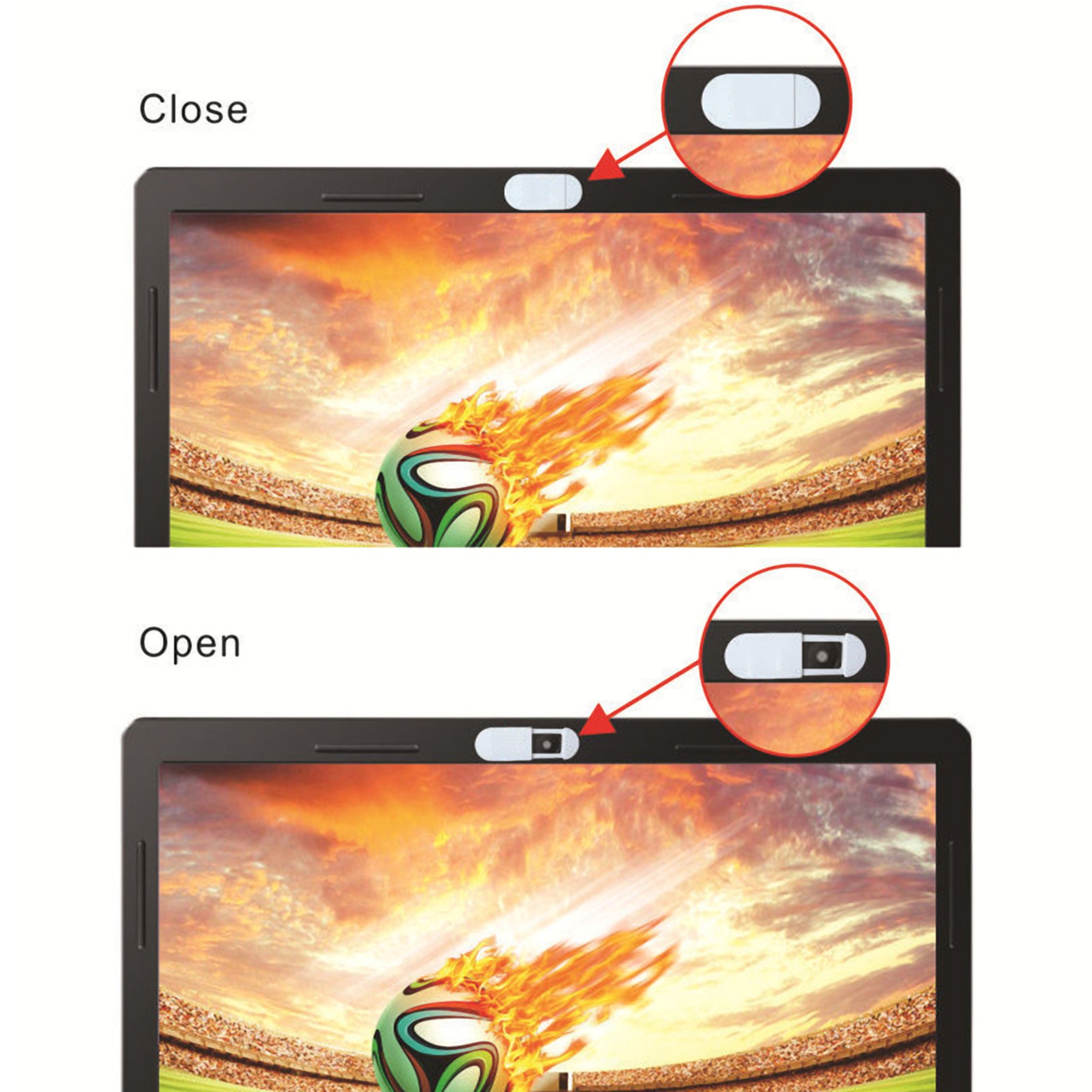 Oval Plastic Webcam Cover 3