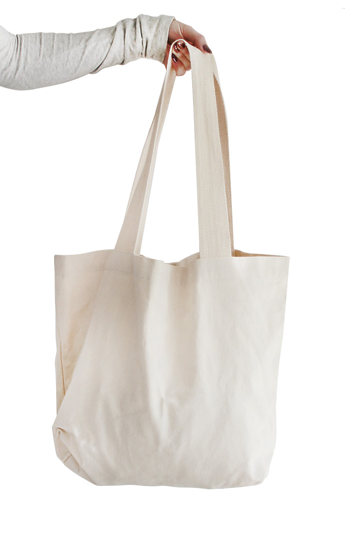 Organic Canvas Medium Tote, custom tote bag with logo imprint 2