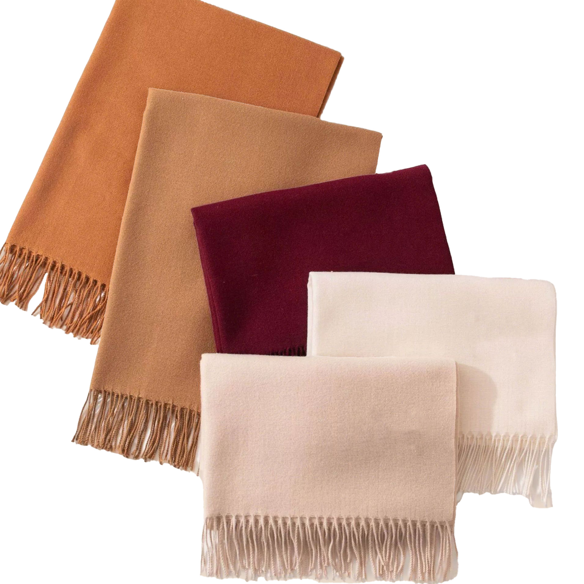 Solid Color Imitation Cashmere Scarf 2