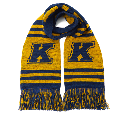 Custom Circular Knit Acrylic Scarf with Tassel - 57"x6.7" 5