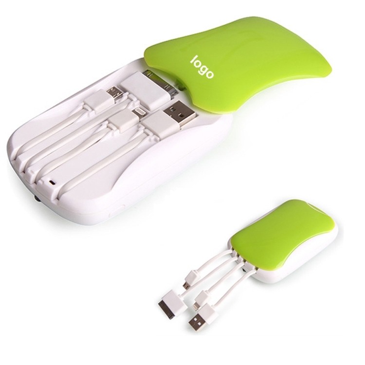 4-in-1 Built In Cable Power Bank-5200mAh 1