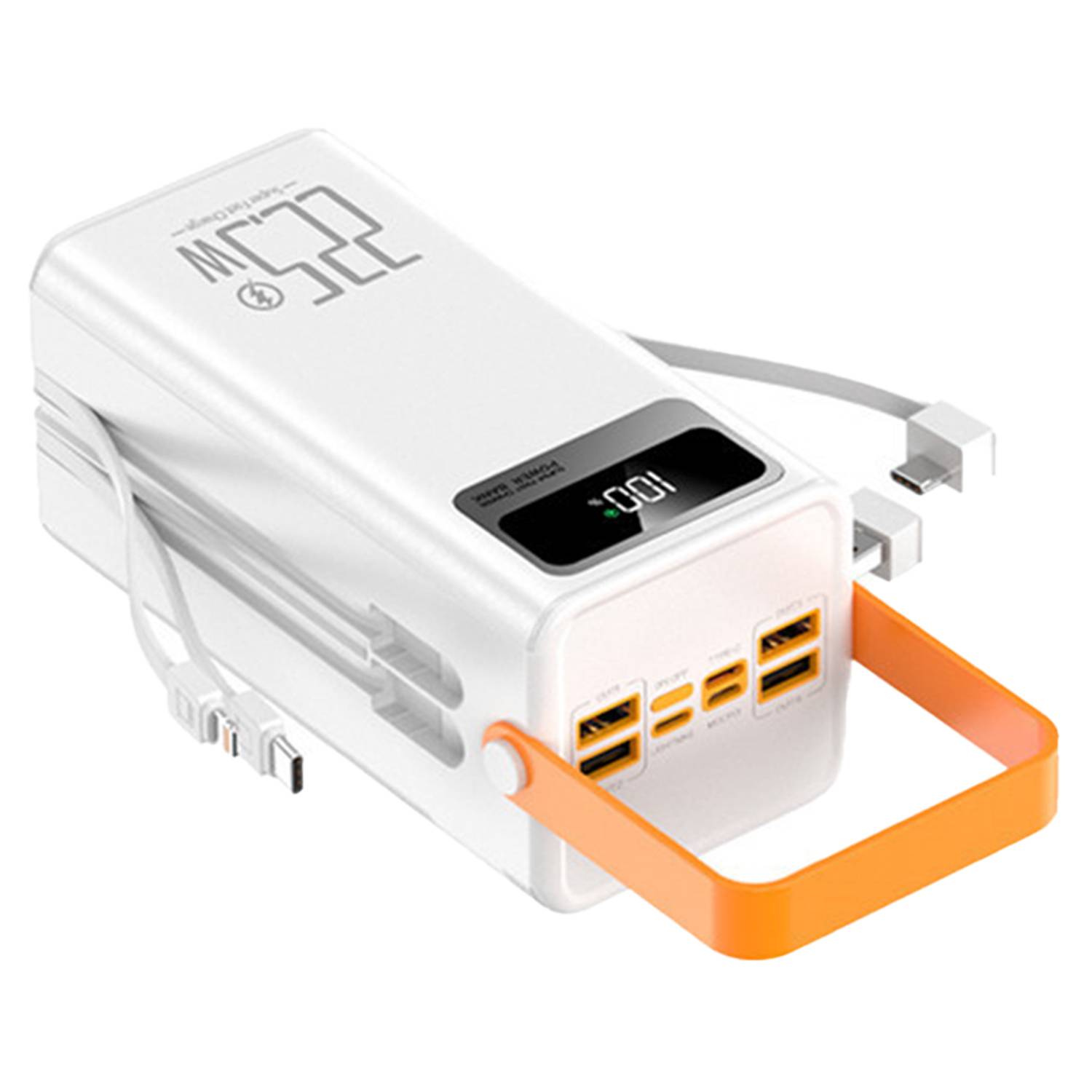 100000mAh Fast Charging Power Bank w/ Built-In Cable 4