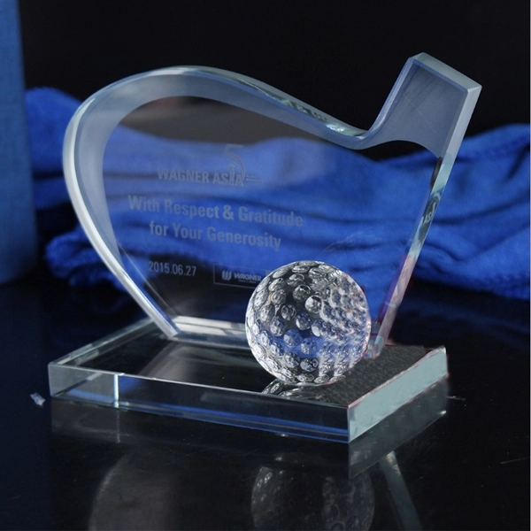 Golf Crystal Trophy 2
