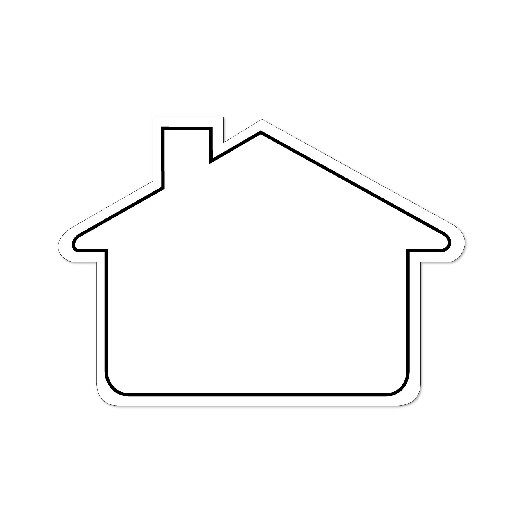 House 2.44"H x 3.43"W NoteKeeper™ Magnet 20 Mil 3
