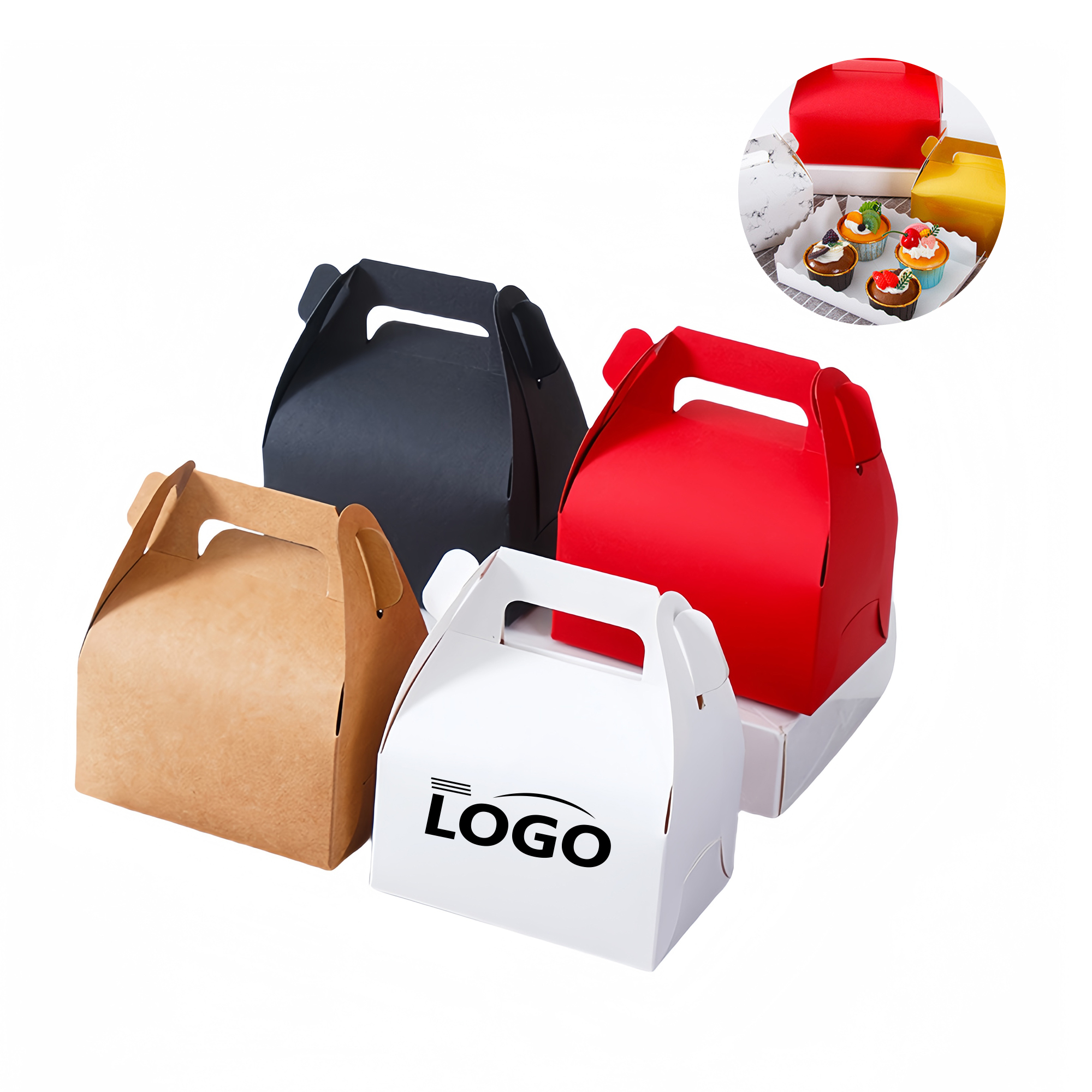 Eco-Friendly Portable Cake Packaging Box in Various Sizes 2