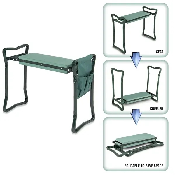 Thicken & Kneeling Pad Garden Kneeler Seat - Upgraded Design 1