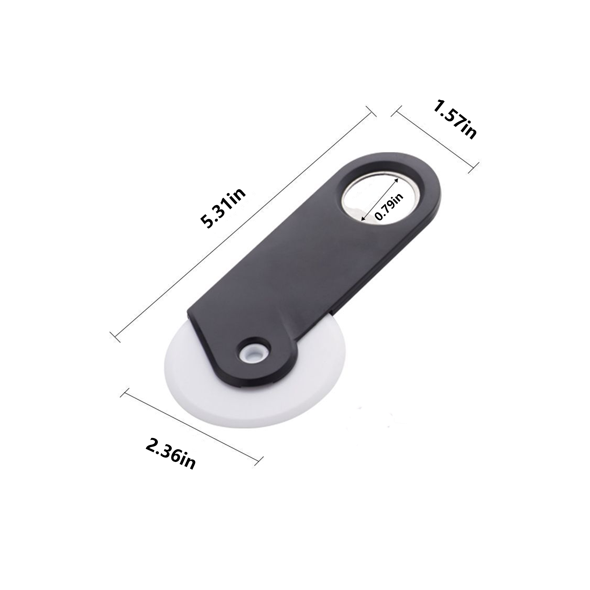 Promotional Eco Friendly Pizza Cutter with Bottle Opener 3