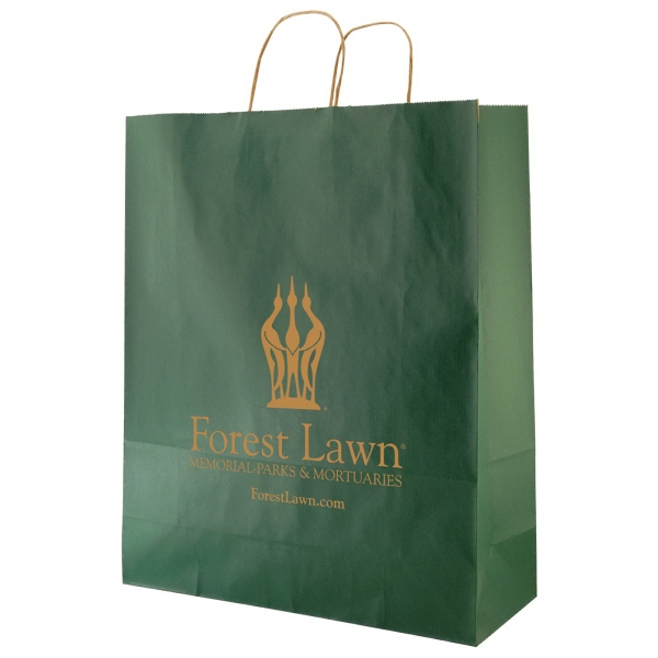 Striped Tinted Kraft Shopping Bags 9
