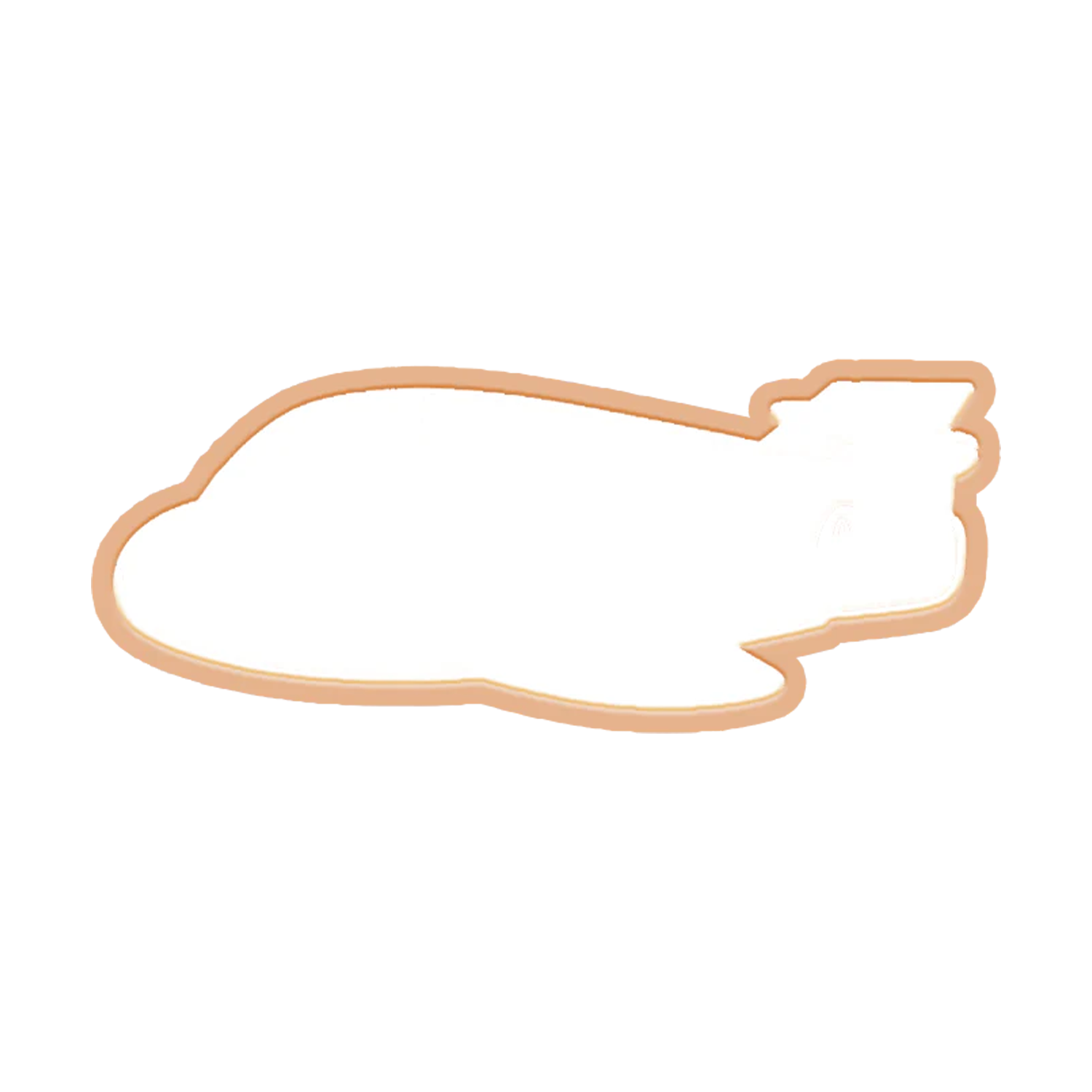 Jet Shaped Logo Sugar Cookie 1