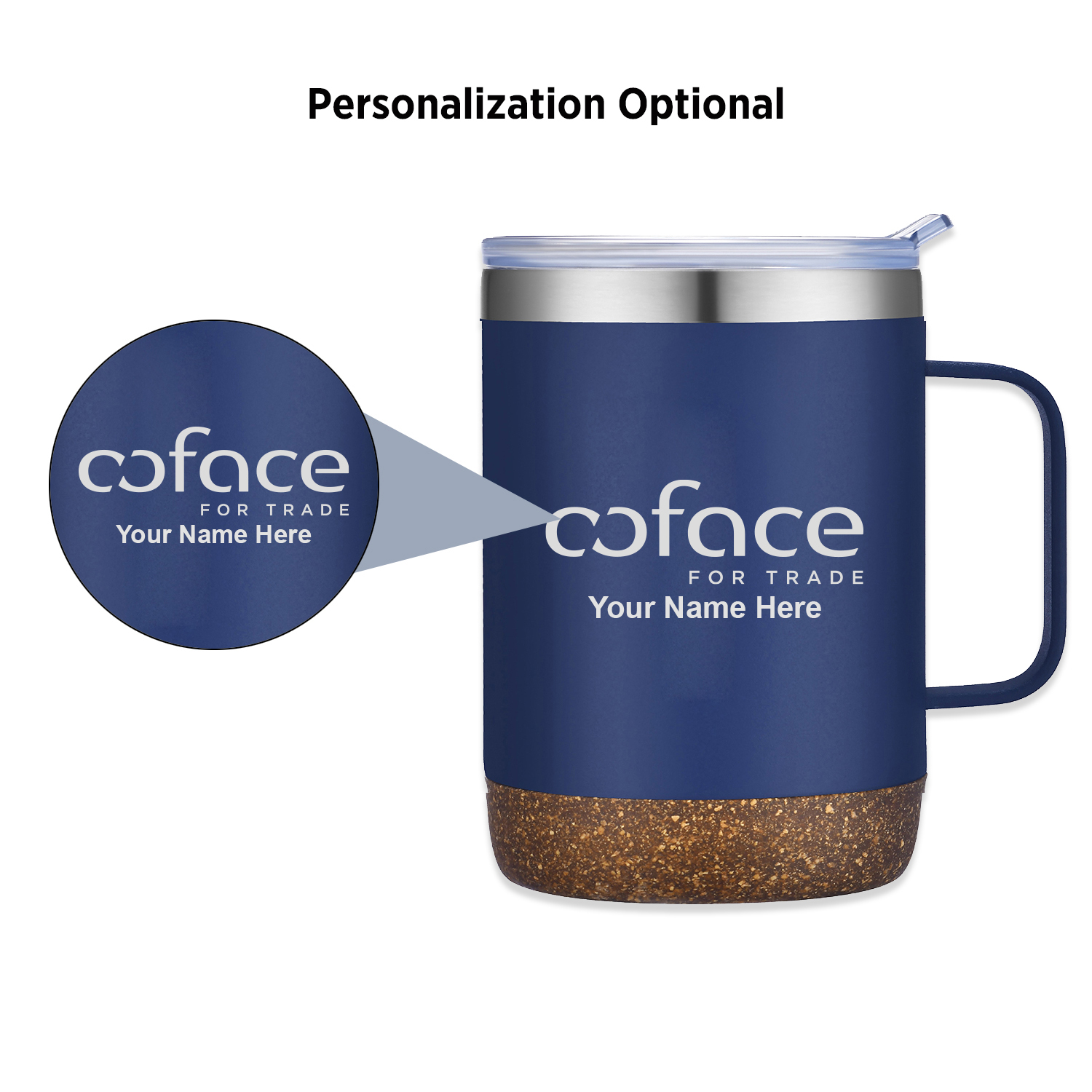 Corkluxe 12oz Vacuum Mug with Cork Base 8