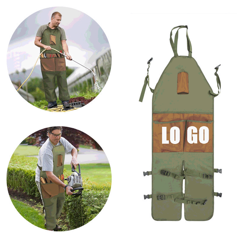 Gardening Pruning Multi-Pocket Oxford Patchwork / Extended Garden Leg Warmer Apron 2