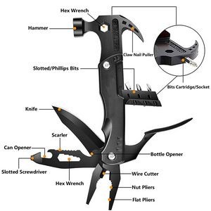 Safety Claw Hammer Pliers Multi Tool With Belt Cutter 20